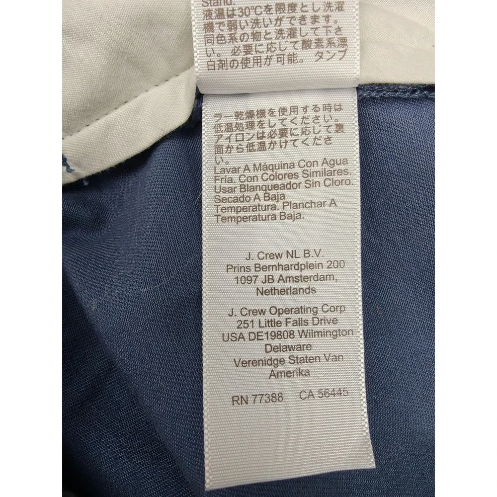J.Crew‎ Pants Mens 34x32 Blue Flex Straight Chino Stretch Casual Business Office